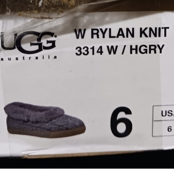 UGG Rylan - Grey - New in box - Size 6 - Picture 4 of 4